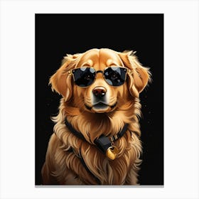 Golden Retriever Dog Canvas Print