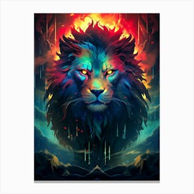 Lion Head 4 Canvas Print