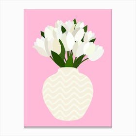 Tulip Arrangement - Pink Canvas Print