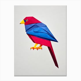 Falcon Origami Bird Canvas Print