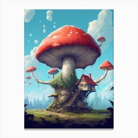 Storybook Mushroom 2 Canvas Print