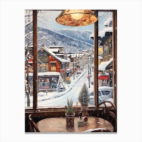 Winter Cityscape Leavenworth Washington Canvas Print