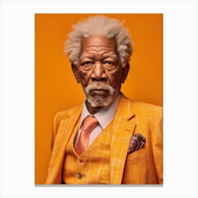 Morgan Freeman Fashion Art Canvas Print