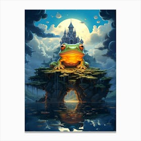 Frog In The Castle Canvas Print