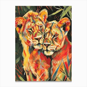 Transvaal Lion Rituals Fauvist Painting 1 Canvas Print