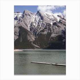 Mountain Lake Dock Canvas Print