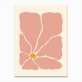 Abstract Flower 03 - Medium Pink Canvas Print