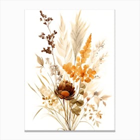 Autumn flowers Canvas Print