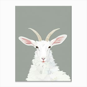 White Goat Canvas Print Canvas Print