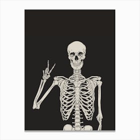 Skeleton Canvas Print