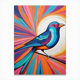 Colorful Bird-Reimagined 12 Canvas Print