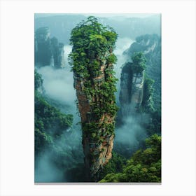 Chinese Rock Formations Canvas Print