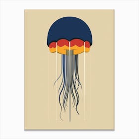 Sea Nettle Jellyfish Pop Art Illustration 1 Canvas Print