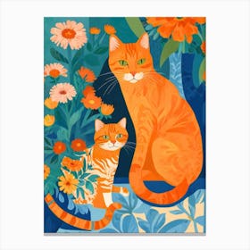 Orange Tabby Cats Canvas Print