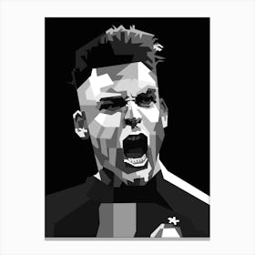 Lautaro Martinez Argentine professional footballer who plays as a striker for Serie A club Inter Milan Canvas Print