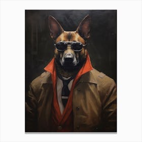 Gangster Dog Belgian Malinois 2 Canvas Print