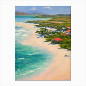 Half Moon Bay Antigua Monet Style Canvas Print