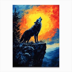 Howling Wolf 5 Canvas Print