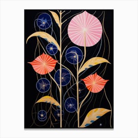 Moonflower 4 Hilma Af Klint Inspired Flower Illustration Canvas Print