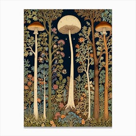 William Morris Forest Of Mushrooms Canvas Print