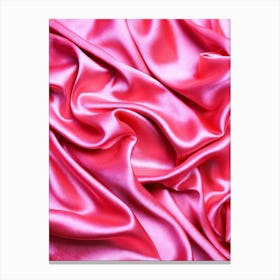 Pink Satin Background Canvas Print