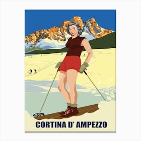 Cortina D Ampezzo, Italy Canvas Print