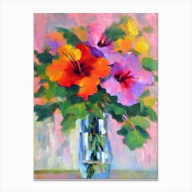 Hibiscus 2 Artwork Name Flower Canvas Print