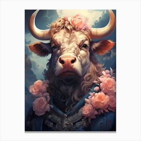 Horned Bull 1 Canvas Print