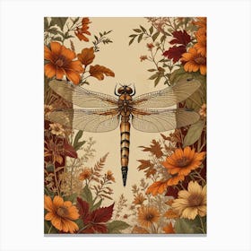 William Morris Dragonfly Autumn Exhibit (1) Canvas Print