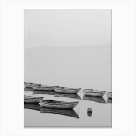 Boats On The Lake Canvas Print