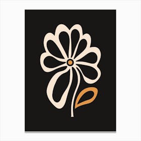 Flower Logo Canvas Print