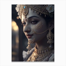 Absolute Reality V16 Krishna Perfect Composition Beautiful De 0 Canvas Print