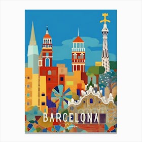 Barcelona Spain Travel 1 Canvas Print