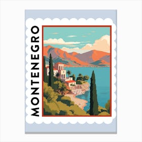 Montenegro 4 Travel Stamp Poster Canvas Print
