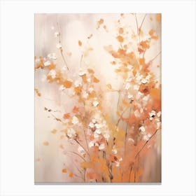 Fall Flower Painting Gypsophila Babys Breath 1 Canvas Print