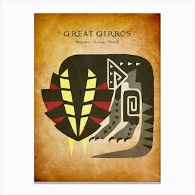 Great Girros Vintage Canvas Print