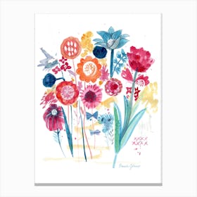 Loose Floral Group Canvas Print