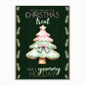 Christmas Cookie Sign Canvas Print