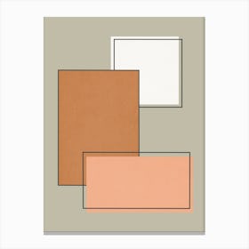 Geometry with expressive squares 6 Canvas Print