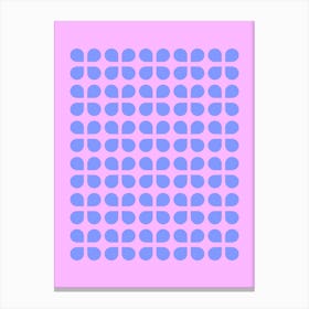 Mid Mod In Periwinkle 1 Canvas Print
