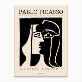 Pablo Picasso Au Palais Des Papas Canvas Print