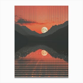 Red_Glitch | Surrealism Canvas Print