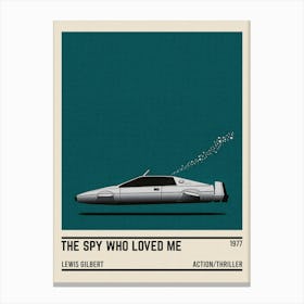 The Spy Who Loved Me Car Canvas Print