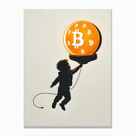 Bitcoin Child 10 Canvas Print