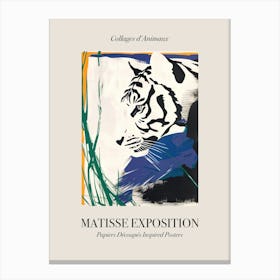 Tiger 2 Matisse Inspired Exposition Animals Poster Canvas Print