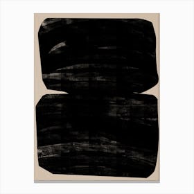 Black Bold Object 01 Canvas Print