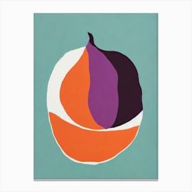 Jicama Bold Graphic vegetable Canvas Print