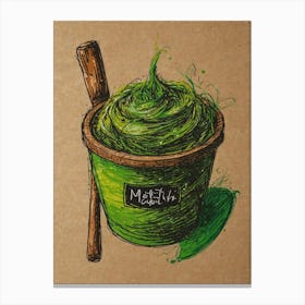 Matcha Green Tea 1 Canvas Print