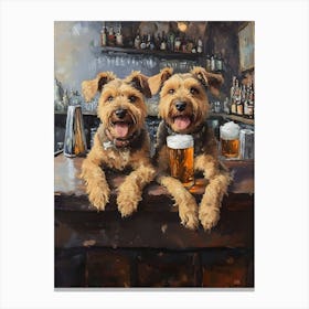 Sophisticated Terriers 4 Canvas Print