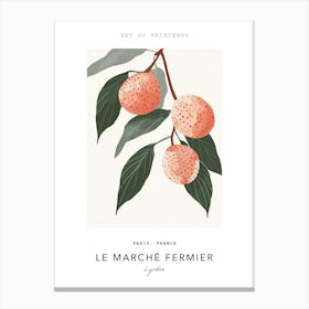 Lychee Le Marche Fermier Poster 3 Canvas Print